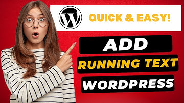 How To Add Running Text In WordPress 🔥 (FAST & Easy!)