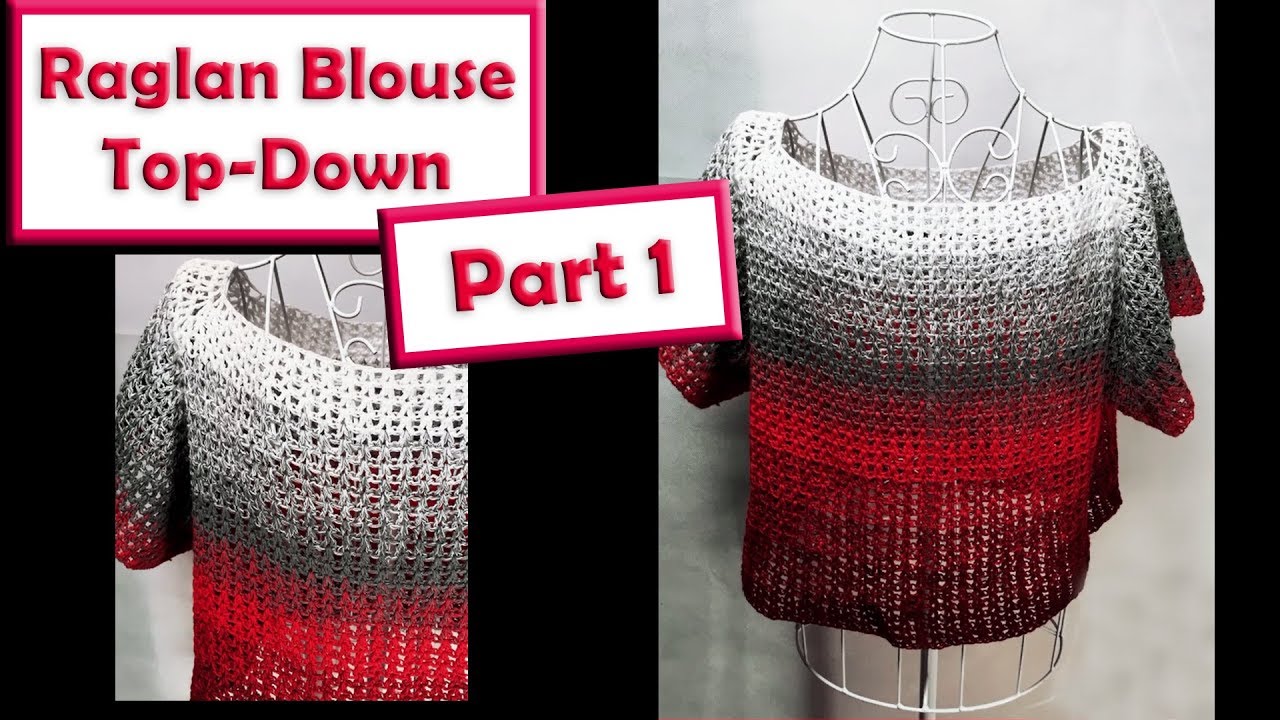 Raglan Blouse from the Top down Part 1