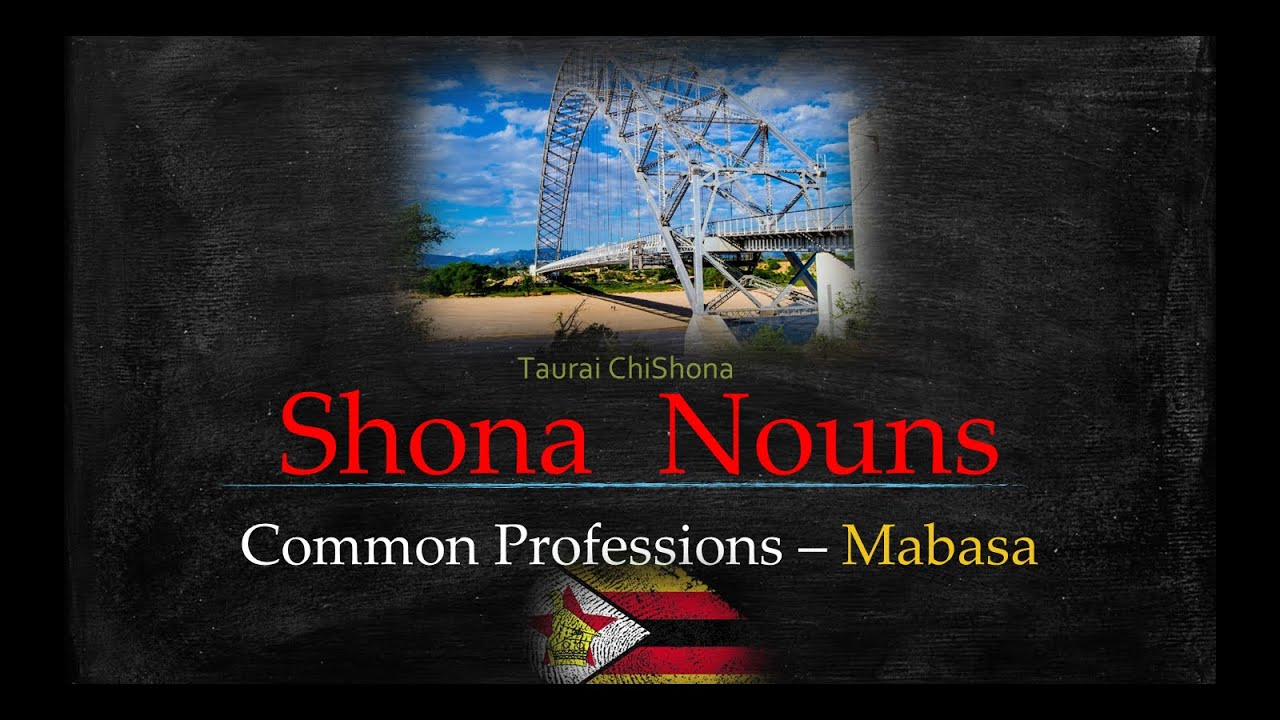 Shona Nouns Professions Youtube