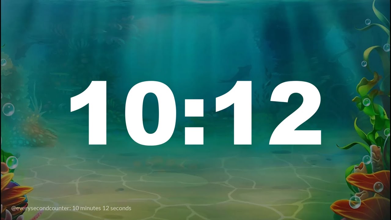 10 minutes 12 seconds [612 secs] clock timer countdown || Alarm Focus ...