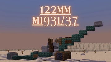 Minecraft: How to build a Soviet Howitzer in Minecraft (122mm M1931/37) Minecraft Howitzer Tutorial
