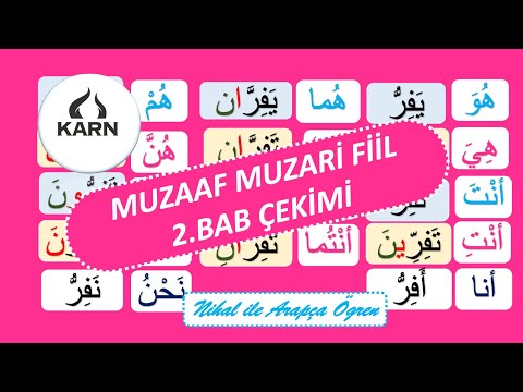 Muzaaf Muzari 2.bab çekimi | Arapça Dil Eğitimi
