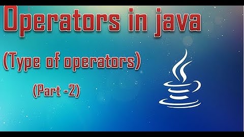 (Unit-4) Operator in java part-2