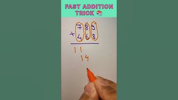 FAST Addition TRICK | BrushMyQuant #shorts  #mathtrick #mathhack #additionhack #additiontrick