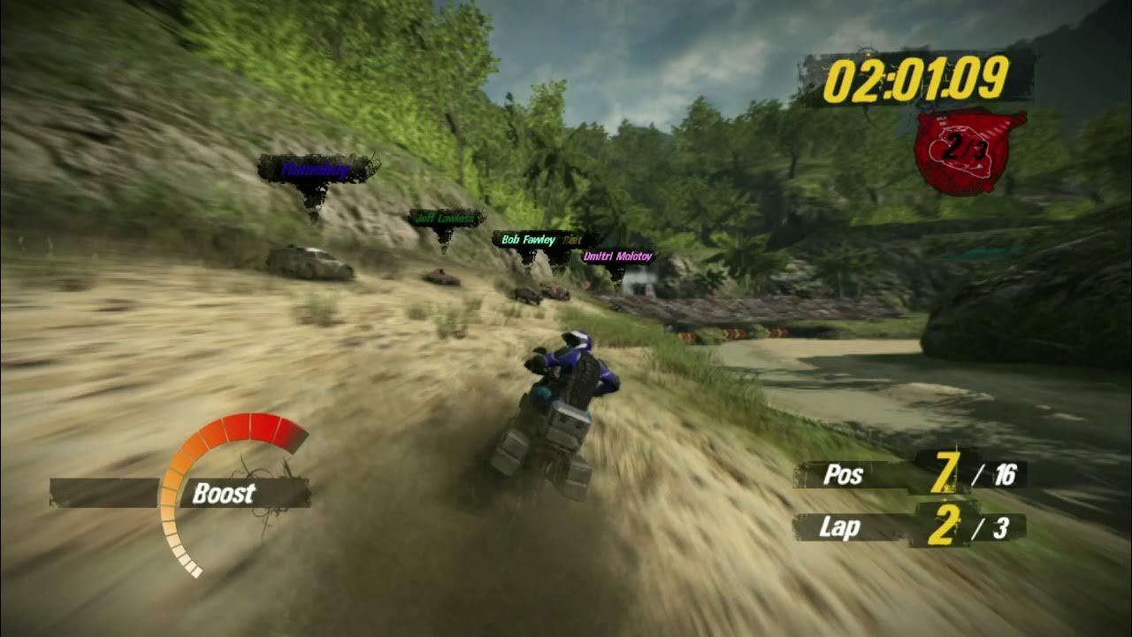 MotorStorm Pacific Rift gameplay. Earth Zone 19. Track Kanaloa Bay. Race Speed Freak. YouTube