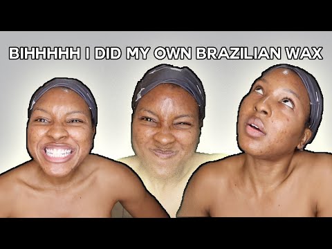 DIY : BRAZILIAN WAX AT HOME FOR THE FIRST TIME! | SUGAR WAXING AT HOME | KENSTHETIC