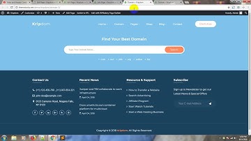 How to Create Domain Page | Kripdom - Responsive Web Hosting and WHMCS Themes