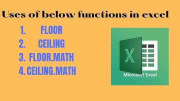 What is #ceiling and #floor function in Excel? | #ceiling.MATH #floor.MATH