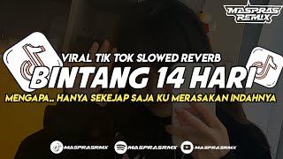 DJ BINTANG 14 HARI || MENGAPA.. HANYA SEKEJAP SAJA KU MERASAKAN INDAHNYA || VIRAL TERBARU SLOWWW