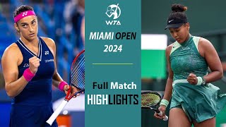 Caroline Garcia vs Naomi Osaka Highlights | Miami Open 2024 | 3.24.2024