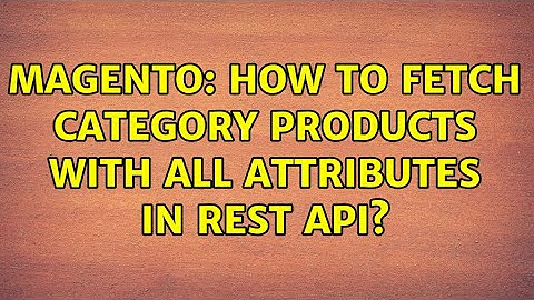 Magento: How to fetch category products with all attributes in REST api?