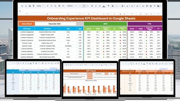Onboarding Experience KPI Dashboard in Google Sheets
