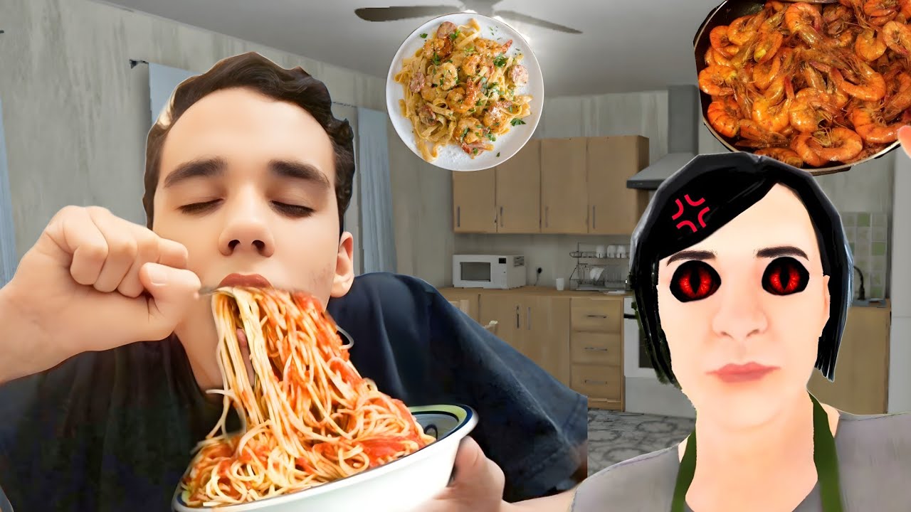 COMI TODA A CEIA DE ANO NOVO 🤣 schoolboy runaway