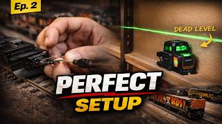 Rock & Rails Ep. 2: Coupler Upgrades & Laser Leveling the Perfect Train Shelf