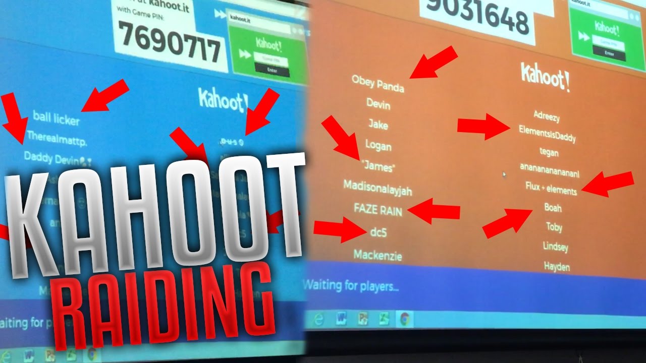 Kahoot Raiding!?! - YouTube