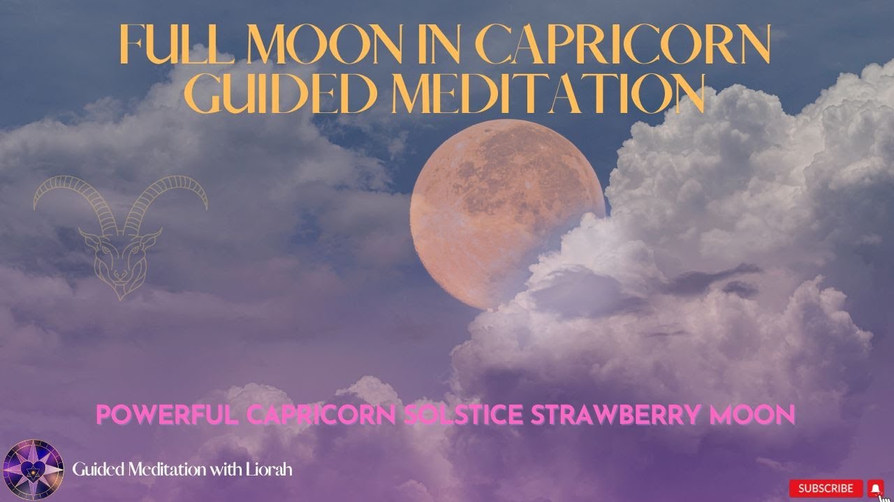 June Full Moon Meditation | Harness the Solstice Strawberry Moon - YouTube