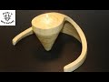 Kerzenständer drechseln - wood turning a candle holder - diy