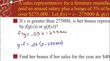 Lesson 7.1 - Application of Composition of Functions