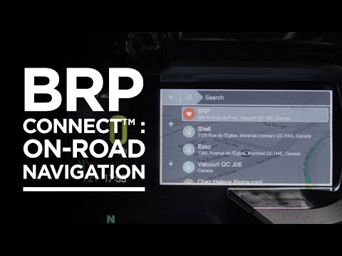 BRP Connect™: On-Road Navigation