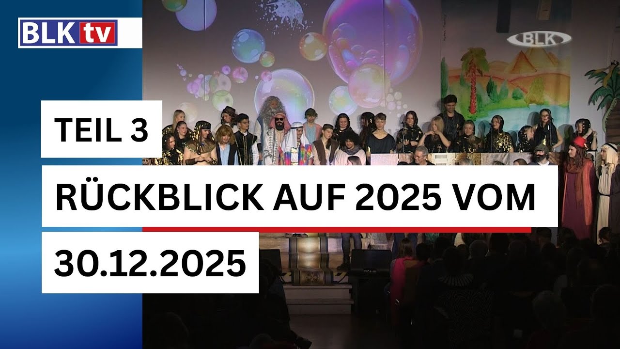 Rückblick auf 2025 - Teil 3 - Sendung vom 30. Dezember 2026
