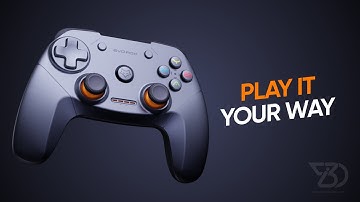 Gamepad 3d Product visualization by index 3d | blender 2.9 Eevee | After Effects