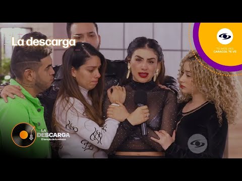 Jessica Cediel llora en La Descarga y los participantes intentan consolarla | La Descarga Reality