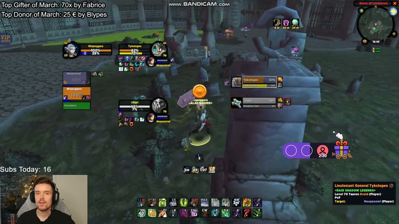 2s БК Рдру+Лок vs Дц+Ферал