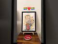 We got ourselves a caricature made by Artoliv Studio at Boho Bazaar, in Delhi, Feb 15-16 #gaycouple