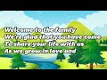 Welcome to the family Lyrics (Religious Song)