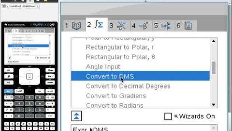 Ti Nspire Converting Degrees with Decimals to Degrees Minutes Seconds EASY