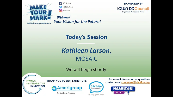 MYM! Session: Kathleen Larson, MOSAIC