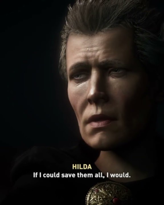 Assassins Creed Valhalla Hilda kill scene.
