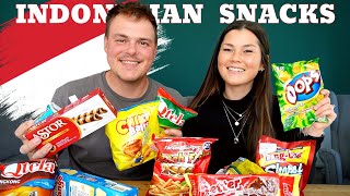 trying *INDONESIAN* snacks | TASTE TEST REVIEW!!