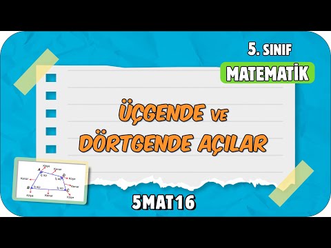 Üçgende ve Dörtgende Açılar 📘 tonguçCUP 4.Sezon - 5MAT16 #2024