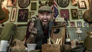 💈 ASMR BARBER - I shaved my beard using 100 YEARS OLD tools - Relaxing Shaving Ritual