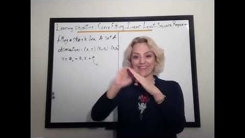Curve Fitting  Simple Linear Least Square Regression