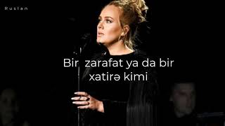 Adele - Million years ago (Azərbaycanca tərcümə)