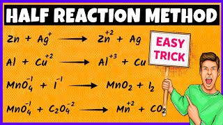 Half Reaction Method to Balance Redox Reactions