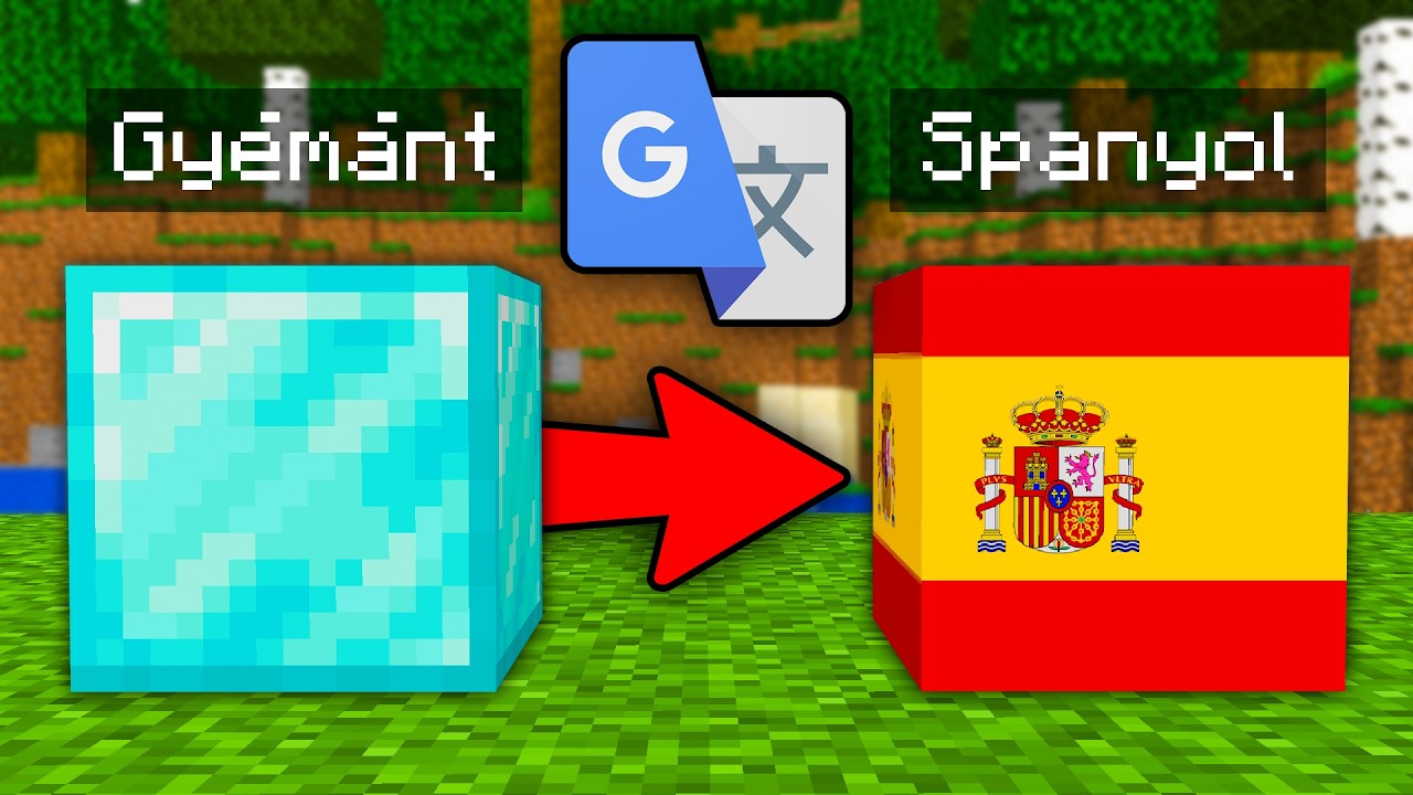 SZÁZSZOR Google Fordítóztam Minecraft Blokkokat! 🤣