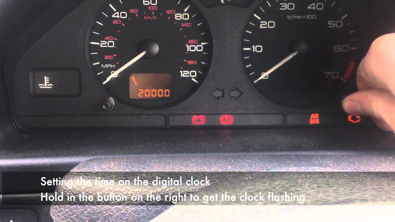 Peugeot 106 Service Interval Reset YouTube