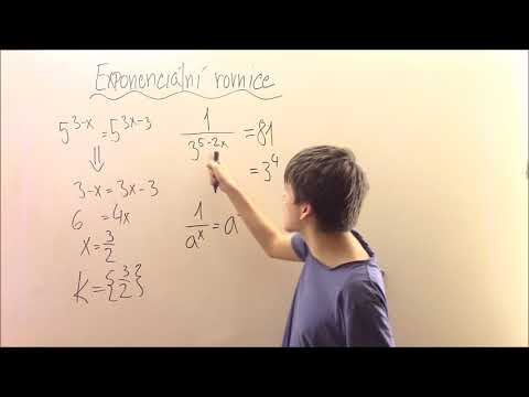 Video: Jak vypočítáte exponenciální rovnici?