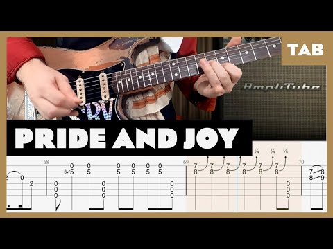 Pride and Joy Stevie Ray Vaughan Cover | Guitar Tab | Lesson | Tutorial | Amplitube