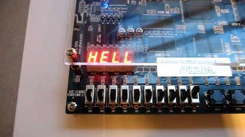 Scrolling Hello DE1 altera.AVI