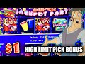 $54 BET ON A CLASSIC HIGH LIMIT SLOT MACHINE★ SUPER JACKPOT PARTY ➜ BIG WIN PICK BONUS