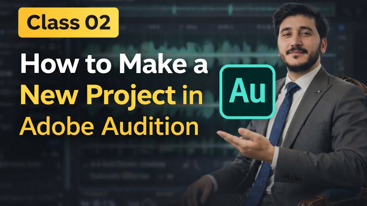 How to Create a New Project in Adobe Audition | Beginner Tutorial.