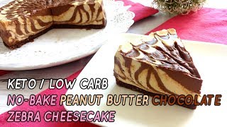 Creamy scrumptious no-bake peanut butter chocolate zebra cheesecake
that looks stunning! - recipe link in comments