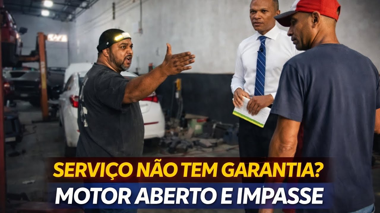 MOTOR ABERTO, GARANTIA PERDIDA E TENSÃO NA OFICINA