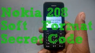 Nokia 208 Soft   Format Secret Code screenshot 3