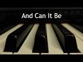 And Can It Be - piano instrumental hymn with lyrics