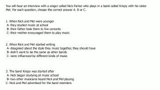 PET- Preliminary English Test 1-Listening Part 2-Level B1